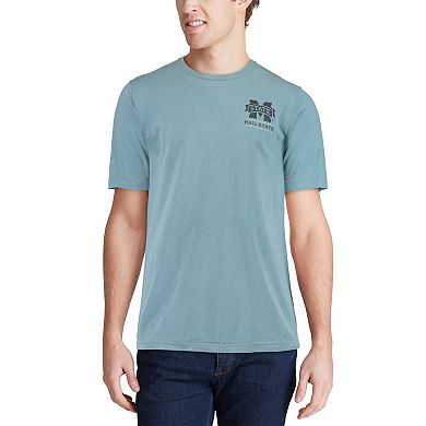 Men's Blue Mississippi State Bulldogs State Scenery Comfort Colors T-Shirt