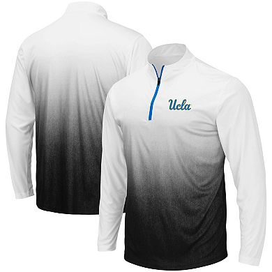 Men's Colosseum Gray UCLA Bruins Magic Team Logo Quarter-Zip Jacket