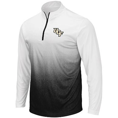 Men's Colosseum Gray UCF Knights Magic Team Logo Quarter-Zip Jacket