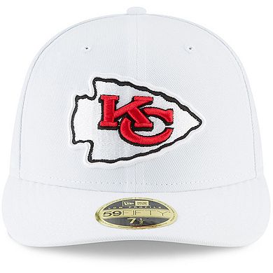 Men's New Era White Kansas City Chiefs Omaha Low Profile 59FIFTY Fitted Hat