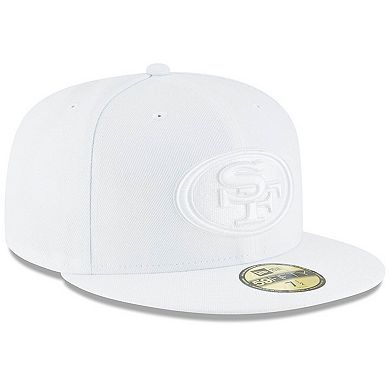 Men's New Era San Francisco 49ers White on White 59FIFTY Fitted Hat