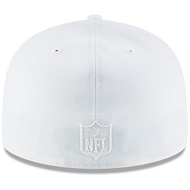 Men's New Era San Francisco 49ers White on White 59FIFTY Fitted Hat