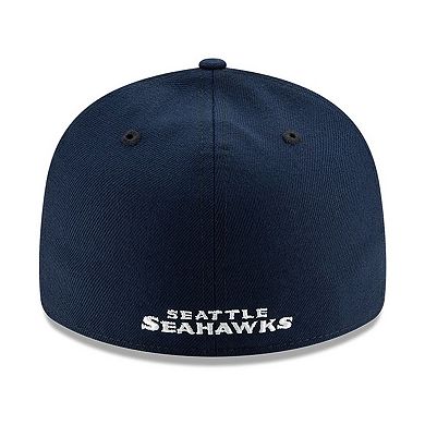 Men's New Era Navy Seattle Seahawks Omaha Low Profile 59FIFTY Structured Hat