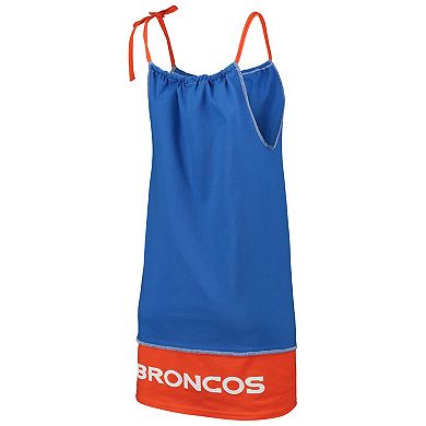 Women's Refried Apparel Royal Denver Broncos Sustainable Vintage Tank Top Dress