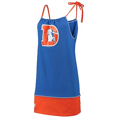 Women's Refried Apparel Royal Denver Broncos Sustainable Vintage Tank Top Dress