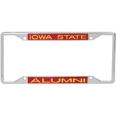 Iowa State Cyclones Alumni Acrylic Insert Chrome License Plate Frame