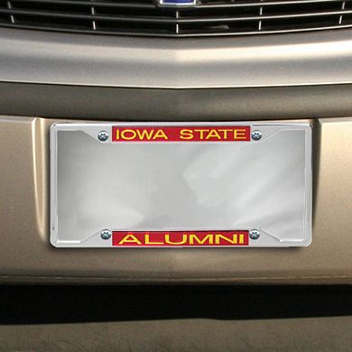 Iowa State Cyclones Alumni Acrylic Insert Chrome License Plate Frame