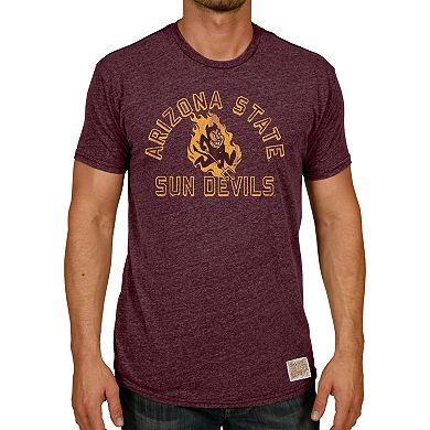 Men's Original Retro Brand Heathered Maroon Arizona State Sun Devils Vintage Tri-Blend T-Shirt