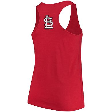 Women's Soft as a Grape Red St. Louis Cardinals Plus Size Swing for the Fences Racerback Tank Top