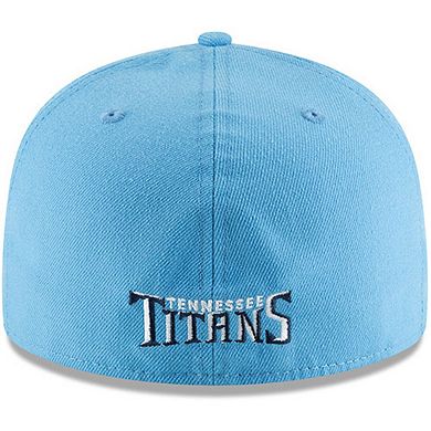 Men's New Era Light Blue Tennessee Titans Omaha 59FIFTY Fitted Hat