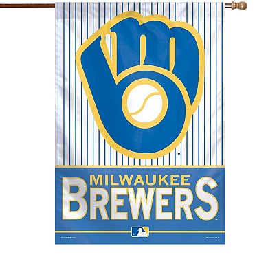 WinCraft Milwaukee Brewers 28" x 40" Glove Logo Single-Sided Vertical Banner