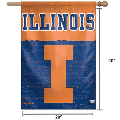WinCraft Illinois Fighting Illini 28" x 40" College Vault Single-Sided Vertical Banner
