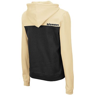 Women's Colosseum Gold Purdue Boilermakers Aidan Half-Zip Pullover Hoodie