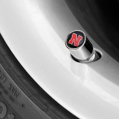 Nebraska Huskers College Cappers Tire Valve Stem Covers