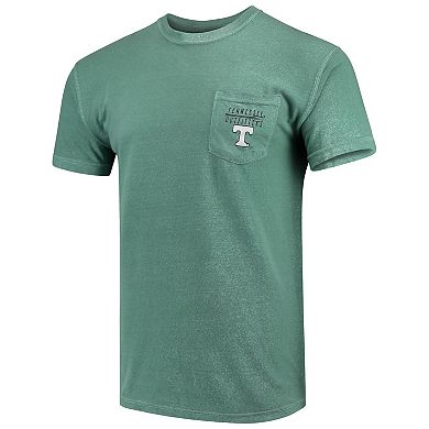 Men's Green Tennessee Volunteers Fishing Stack Comfort Colors Pocket T-Shirt