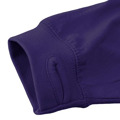Women's Pressbox Purple LSU Tigers Edith Long Sleeve Oversized Top