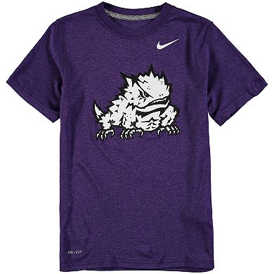 Youth Nike Purple TCU Horned Frogs Logo Legend Dri-FIT T-Shirt