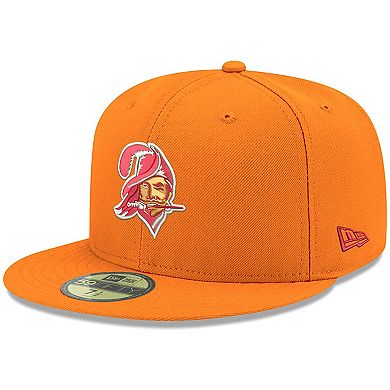 Men's New Era Orange Tampa Bay Buccaneers Omaha Throwback 59FIFTY Fitted Hat