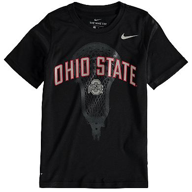 Youth Nike Black Ohio State Buckeyes Lacrosse Performance T-Shirt