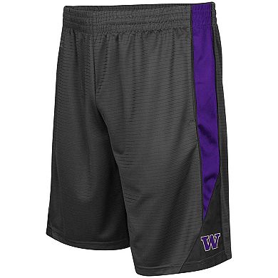 Men's Colosseum Charcoal Washington Huskies Turnover Shorts