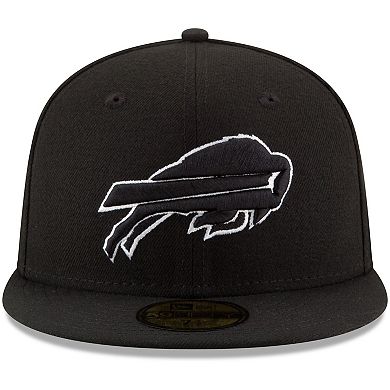 Men's New Era Black Buffalo Bills B-Dub 59FIFTY Fitted Hat