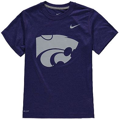 Youth Nike Purple Kansas State Wildcats Logo Legend Dri-FIT T-Shirt