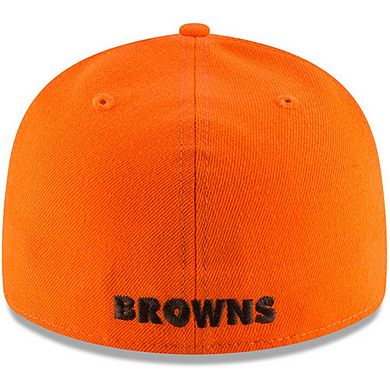 Men's New Era Orange Cleveland Browns Omaha Throwback Low Profile 59FIFTY Fitted Hat