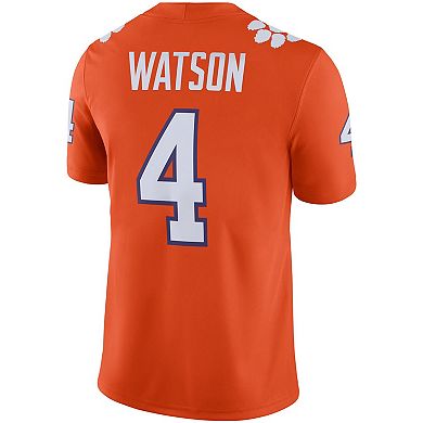 Men's Nike Deshaun Watson Orange Clemson Tigers Alumni Player Game Jersey