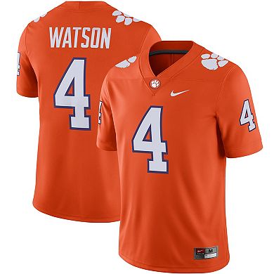 Men's Nike Deshaun Watson Orange Clemson Tigers Alumni Player Game Jersey