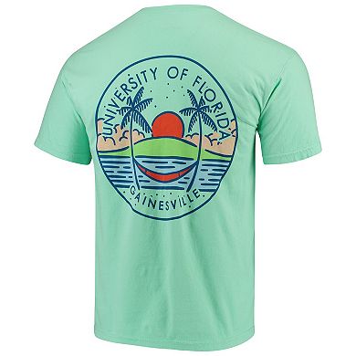 Men's Mint Green Florida Gators Circle Scene Comfort Colors Pocket T-Shirt