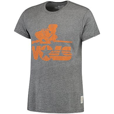 Men's Original Retro Brand Heathered Gray Tennessee Volunteers Vintage Musketeer Tri-Blend T-Shirt
