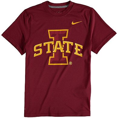 Youth Nike Cardinal Iowa State Cyclones Logo Legend Dri-FIT T-Shirt