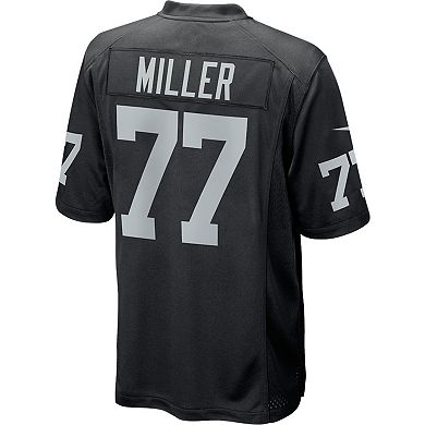 Men's Nike Kolton Miller Black Las Vegas Raiders Game Player Jersey