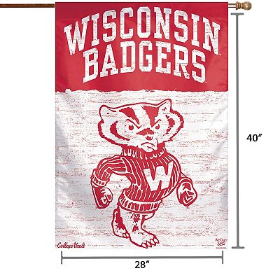 WinCraft Wisconsin Badgers 28" x 40" College Vault Single-Sided House Banner