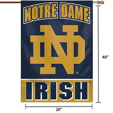 WinCraft Notre Dame Fighting Irish 28" x 40" ND Logo Single-Sided Vertical Banner