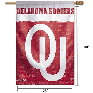 WinCraft Oklahoma Sooners 28" x 40" College Vault Single-Sided Vertical Banner