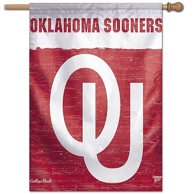 WinCraft Oklahoma Sooners 28" x 40" College Vault Single-Sided Vertical Banner