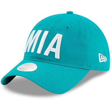Women's New Era Aqua Miami Dolphins Hometown 9TWENTY Adjustable Hat
