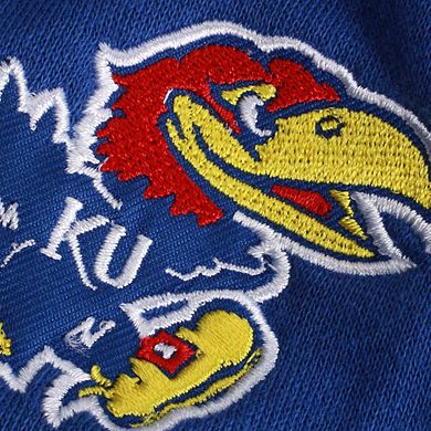 Women's Stadium Athletic Royal Kansas Jayhawks Arched Name Full-Zip Hoodie