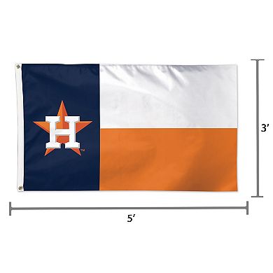 WinCraft Houston Astros Single-Sided 3' x 5' Deluxe Team Colors Flag