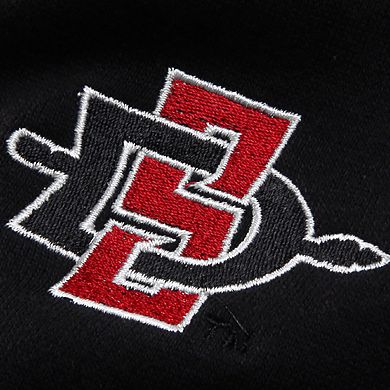 Women's Stadium Athletic Black San Diego State Aztecs Arched Name Full-Zip Hoodie