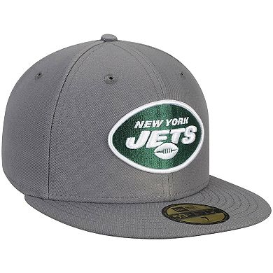 Men's New Era Graphite New York Jets Storm 59FIFTY Fitted Hat