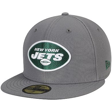 Men's New Era Graphite New York Jets Storm 59FIFTY Fitted Hat