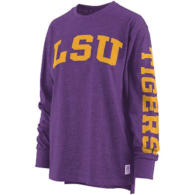 Women's Pressbox Purple LSU Tigers Two-Hit Canyon Long Sleeve T-Shirt