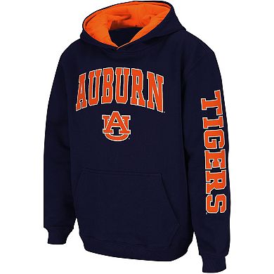 Youth Colosseum Navy Auburn Tigers 2-Hit Team Pullover Hoodie