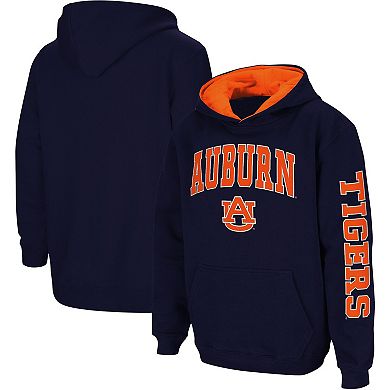 Youth Colosseum Navy Auburn Tigers 2-Hit Team Pullover Hoodie