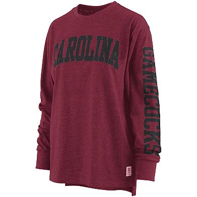 Women's Pressbox Garnet South Carolina Gamecocks Two-Hit Canyon Long Sleeve T-Shirt