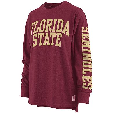 Women's Pressbox Garnet Florida State Seminoles Two-Hit Canyon Long Sleeve T-Shirt