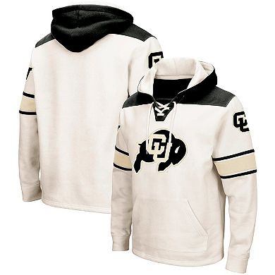 Men's Colosseum Cream Colorado Buffaloes 2.0 Lace-Up Hoodie