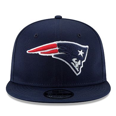Men's New Era Navy New England Patriots Basic 9FIFTY Adjustable Snapback Hat